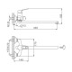 Смеситель для ванны FRAP F2213, хром