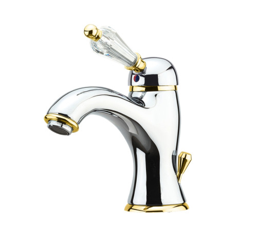 Смеситель для раковины Fiore IMPERIAL-SKY  (SWAROVSKI®) 82CO5221, хром/золото