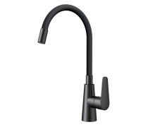Смеситель для кухни с гибким изливом ESKO K48GMB, графит
