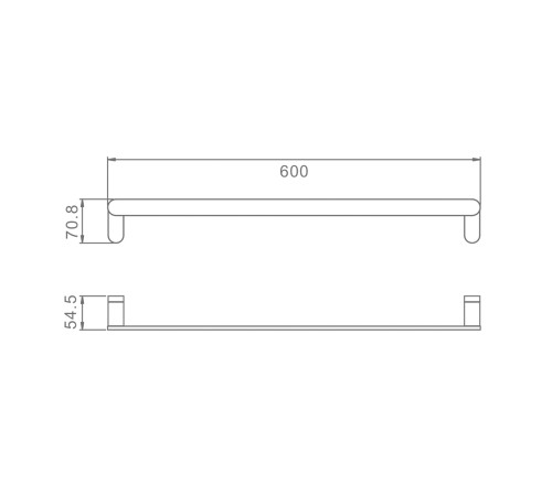 Полотенцедержатель Raglo R300.01.06, черный