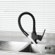 Смеситель для кухни с гибким изливом FRUD R43152, черный