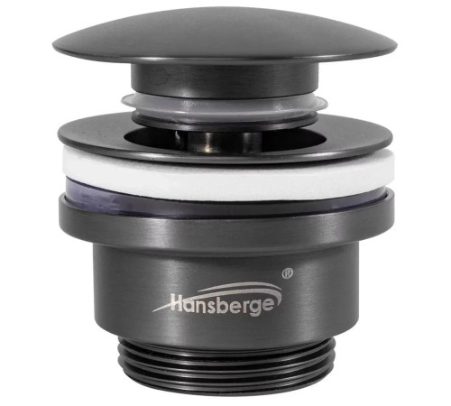 Донный клапан для раковины Hansberge H107BG, графит