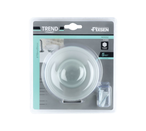 Мыльница FIXSEN  TREND GRAPHITE FX-98008, графит