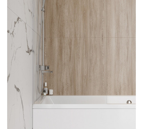 Шторка на ванну 60х140 см Maretti Марта MA41F6014099-015, профиль хром