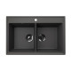 Кухонная мойка Ulgran Quartz Ruma 780-09, мокрый асфальт