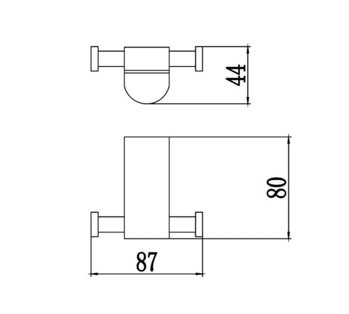 Крючок для ванной комнаты Savol S-007354, хром
