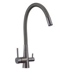 Смеситель для кухни с подключением фильтра воды Fmark FS1062-Q06, графит;серый