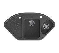 Кухонная мойка GranFest CORNER 1040E, графит