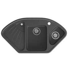 Кухонная мойка GranFest CORNER 1040E, графит