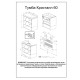 Комплект мебели для ванной Бриклаер КРИСТАЛЛ 60ZB, белый/дуб бунратти