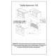 Комплект мебели для ванной Бриклаер КРИСТАЛЛ 100Z, графит/муссон