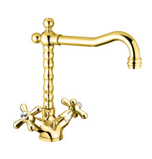 Смеситель для раковины Fiore MARGOT SKY (SWAROVSKI®) 01OO0625, золото