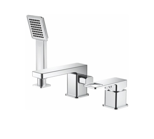 Смеситель на борт ванны Haiba HB80615, хром