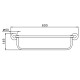Полка для полотенец FRAP F30224, черный