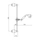 Душевой гарнитур Webert Shower Set AC0384015, хром