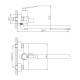 Смеситель для ванны Haiba HB22589, хром