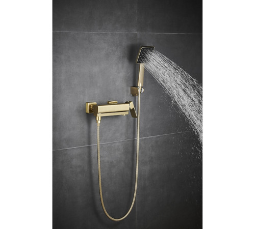 Смеситель для ванны Fmark FS8724-22C, матовое золото