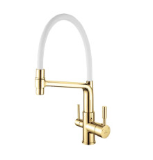 Смеситель для кухни Rose R658E, золото
