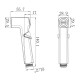 Гигиеническая лейка Rose RH81C, белый