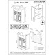 Комплект мебели для ванной Бриклаер АННА 60L, белый