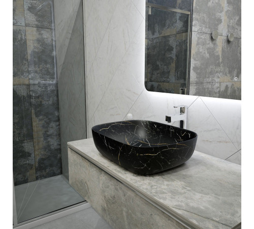 Раковина чаша Maretti FL13NS25-560MR, черный мрамор