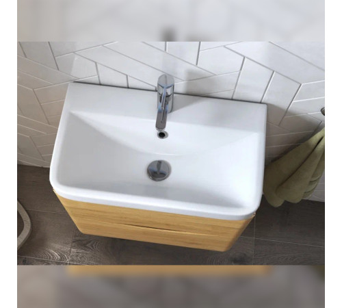 Тумба с раковиной подвесная Velvex Clay tp.CLA.9595.60.2Y дуб верона, 60 см