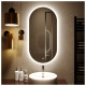 Зеркало Silver Mirrors Viva-Lite 500х1000 (Верт.крепление, открытая подсветка, сенсорный выключатель)