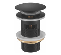 Донный клапан с переливом BELZ BX01-7, черный