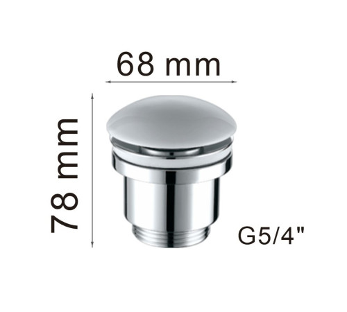 Донный клапан Haiba HB64-8, белый