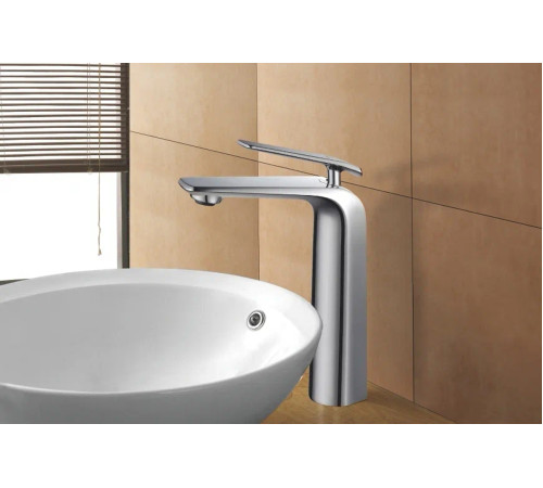 Смеситель для раковины высокий Rose R13 R1311, хром