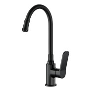 Смеситель для кухни с гибким изливом FRAP F4462, черный