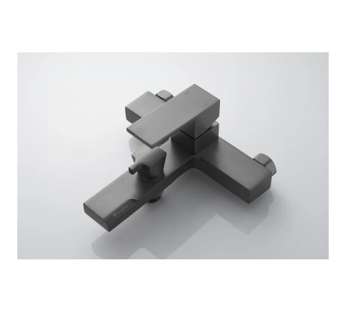 Смеситель для ванны Knotlor KN-22/GM, вороненая сталь