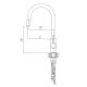 Смеситель для кухни Haiba HB70304-5, сталь