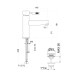 Смеситель для раковины Fiore XENON 44NN5276, черный