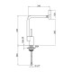 Смеситель для кухни Webert Kitchen 360 TS920302784, красный