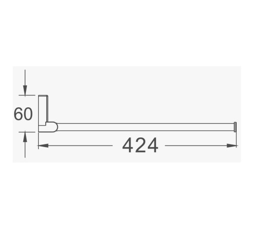 Полотенцедержатель D-Lin D253330, хром