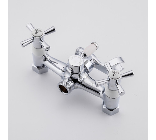 Смеситель для ванны FRUD R22118-7, хром/белый