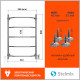 Полотенцесушитель электрический Stelmix 80x50 см, трапеция