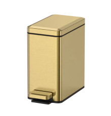 Мусорное ведро Raglo R361.606.03 с педалью для открывания, сатин золотой