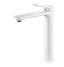 Смеситель для раковины высокий Shevanik S4311C, белый