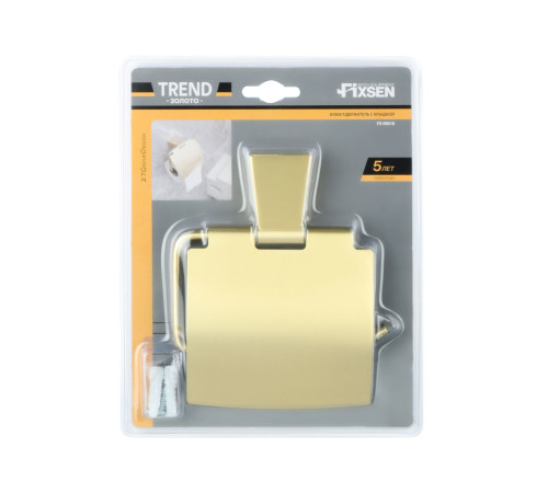 Держатель для туалетной бумаги FIXSEN TREND GOLD FX-99010, матовое золото