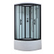 Душевая кабина Timo Standart Black T-6690B, 90x90x220