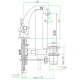 Смеситель для раковины Webert Armony AM700102065, бронза