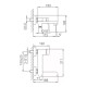 Смеситель для ванны FRAP F3285-6, черный