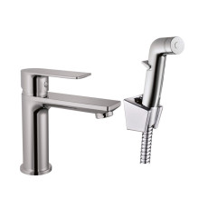 Смеситель для раковины с гигиеническим душем Haiba HB12505, хром