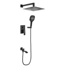 Душевая система встраиваемая Hansberge H6077BL, черный
