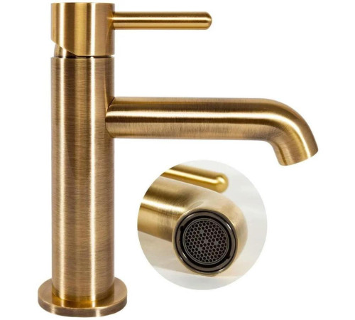 Смеситель для раковины Hansberge H1031BR, бронза