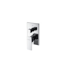 Смеситель для душа встраиваемый на 3 потока Bravat Phillis P69195C-ENG, хром