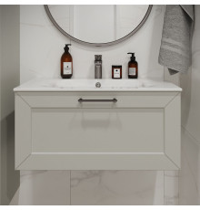 Тумба с раковиной подвесная (80см) Terminus Victoria VIC10801900301O, белый