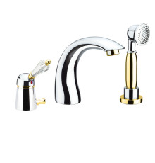 Смеситель на борт ванны Fiore IMPERIAL-SKY  (SWAROVSKI®) 82CO5105, хром/золото